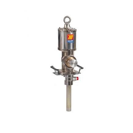 MECLUBE 021-1220-000 - Pompa pneumatica industriale per olio e affini R 20:1 Mod. 1220 flangiata doppio effetto per postazioni fisse