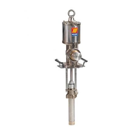 MECLUBE 021-1214-DT0 - Pompe pneumatique industrielle pour huile et produits chimiques R 14 : 1 Débit 30 l/min Mod. 1214D disjoint double effet