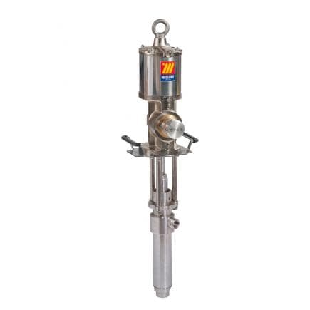 MECLUBE 021-1210-XDT - Pompe industrielle pneumatique en ACIER INOX AISI 304 R 10 : 1 Débit 42 l/min Mod. 1210XD disjoint à double effet