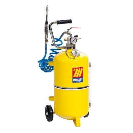 MECLUBE 027-1305-000 - Distributeur d'huile pneumatique 24 L. Valve anti-goutte ø12 mm