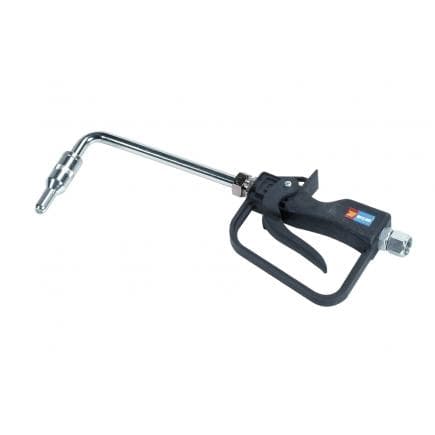 MECLUBE 024-1232-D00 - Pistola distribuzione olio Estremità rigida 90° Valvola antigoccia automatica ø 14 mm