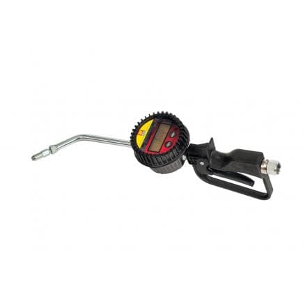 MECLUBE 024-1243-B00 - Pistolet numérique de redimensionnable pour fioul Embout rigide 90° Clapet ø 12 mm