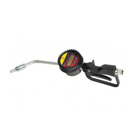 MECLUBE 024-1243-D00 - Pistolet numérique de redimensionnable pour fioul Embout rigide 90° Clapet ø 14 mm