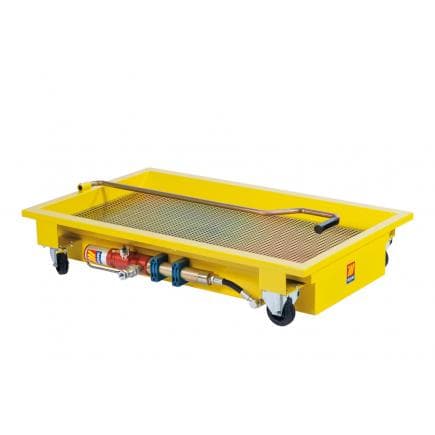 MECLUBE 047-1459-GP0 - Récipient récupérateur d'huile usée à roulettes 120 l Avec pompe de vidange