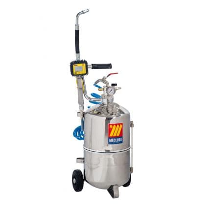 MECLUBE 027-1308-000 - Distributeur d'huile pneumatique 24 l en ACIER INOX
