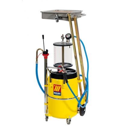 MECLUBE 041-1454-000 - Aspirateur pneumatique d'huile usée à pantographe de 65 l avec préchambre