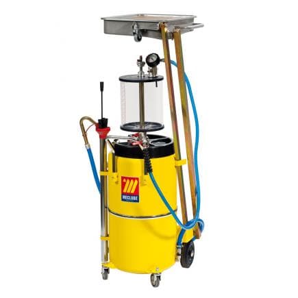 MECLUBE 041-1455-000 - Aspirateur pneumatique d'huile usée à pantographe de 90 l avec préchambre