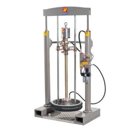 MECLUBE 022-1420-000 - Kit pressa sollevatore lubrificanti per fusti da 180 220 kg Portata 24 l/min