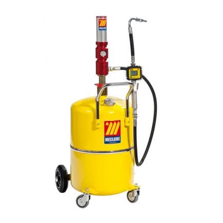 MECLUBE 027-1316-000 - Doseur d'huile pneumatique 65 l avec pistolet numérique avec indicateur de niveau