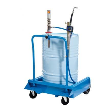 MECLUBE 029-1388-000 - Chariot complet pour liquide antigel pour fûts de 180 - 220 l Mod. 501X R 1 : 1 Débit 35 l/min