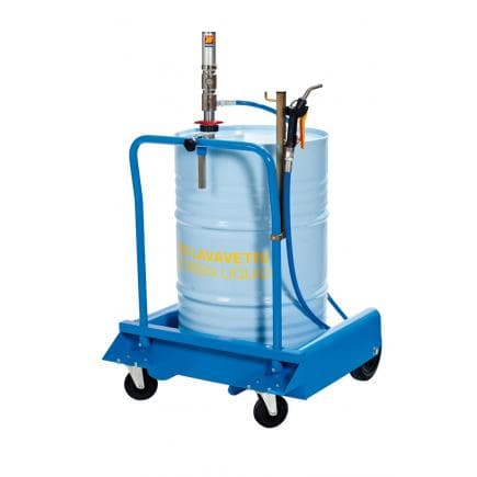 MECLUBE 029-1389-000 - Chariot complet pour liquide lave-vitres pour fûts de 180 - 220 l Mod. 501X R 1 : 1 avec pistolet de lave-glace