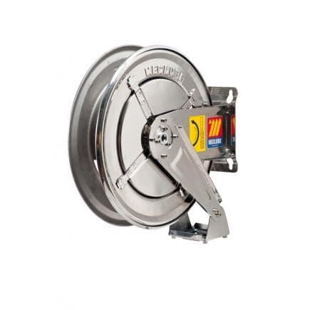 MECLUBE 070-2201-400 - Dévidoir ajustable INOX AISI 304 POUR AIR - EAU 20 bar Mod. FX 400 SANS TUBE Entrée - Sortie M1/2"G M1/2"G