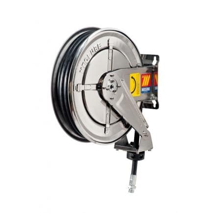 MECLUBE 070-2202-212 - Dévidoir ajustable INOX AISI 304 POUR AIR - EAU 20 bar Mod. FX 400 AVEC TUBE 12 m ø 5/16 "
