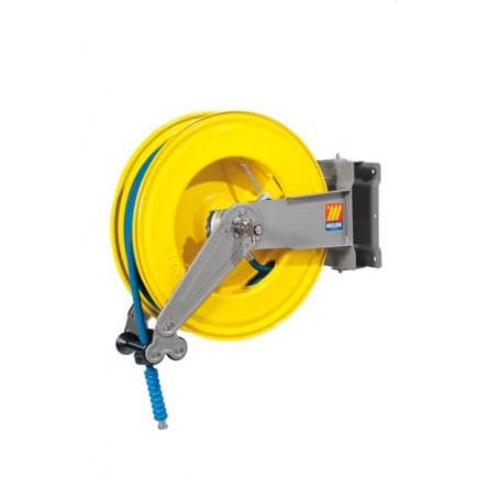 MECLUBE 071-1404-325 - Dévidoir ajustable POUR EAU 150 °C 200 bar Mod. S 550 AVEC TUBE 25 m ø 3/8"