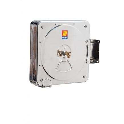 MECLUBE 075-5502-300 - Dévidoir ajustable caréné INOX AISI 304 POUR AIR - EAU 20 bar Mod. CSX 500 SANS TUBE Entrée - Sortie F3 / 8"G M3 / 8"G