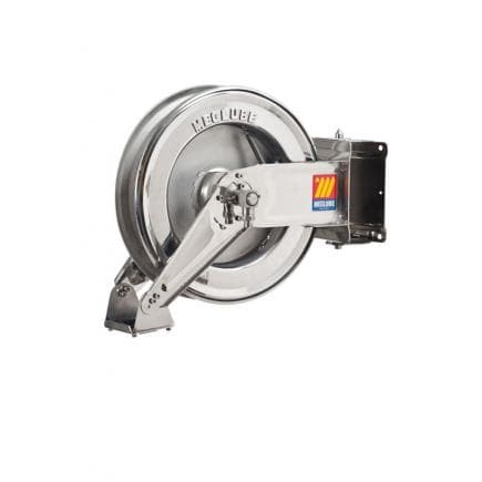 MECLUBE 071-2201-400 - Dévidoir ajustable INOX AISI 304 POUR AIR - EAU 20 bar Mod. SX 400 SANS TUBE Entrée - Sortie M1/2"G M1/2"G