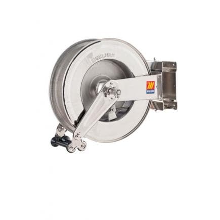 MECLUBE 071-2502-600 - Dévidoir ajustable INOX AISI 304 POUR AIR - EAU 20 bar Mod. SX 555 SANS TUBE Entrée - Sortie F1"G M1"G