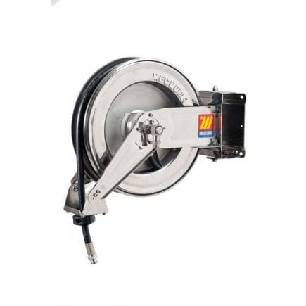 MECLUBE 071-2202-212 - Dévidoir ajustable INOX AISI 304 POUR AIR - EAU 20 bar Mod. SX 400 AVEC TUBE Entrée F3/8"G M1/4"G