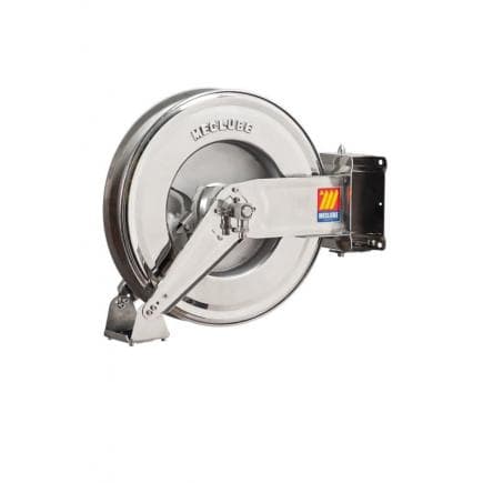 MECLUBE 071-2305-400 - Dévidoir ajustable INOX AISI 304 POUR EAU 150 ° C 200/400 bar Mod. SX 460 SANS TUBE Entrée - Sortie M1/2"G M1/2"G