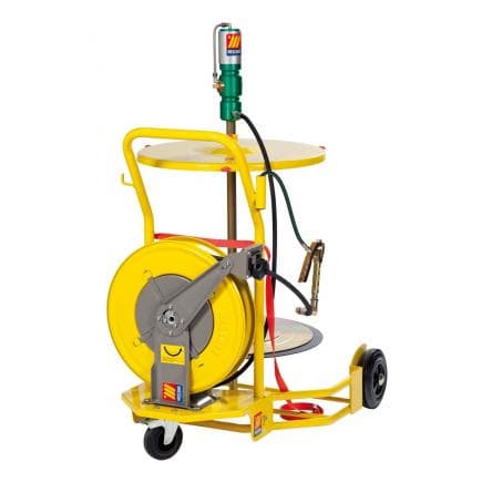 MECLUBE 013-1123-000 - Plein de graisse à roulettes pour fûts de 180 - 220 kg Dévidoirs R2 1/4" MF longueur 1,5 m