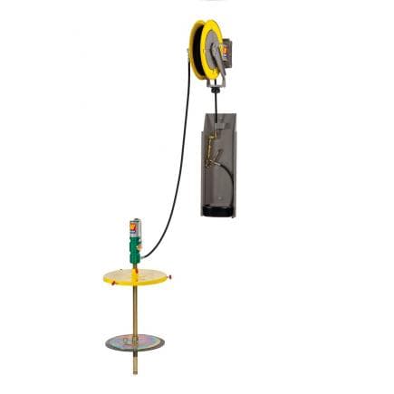 MECLUBE 013-1136-000 - Graisse murale complète pour fûts de 50 - 60 kg Pistolet AVEC TUBE et tête 4 mors