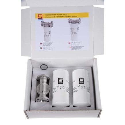 MECLUBE 094-5243-000 - Filtre séparateur d’eau 2 cartouches 30 μ pour diesel/essence 70 l/min
