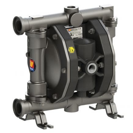 MECLUBE 028-S110-AB2 - Pompe pneumatique à double membrane Mod. SS110 en ACIER INOX AISI 316 Joints Viton
