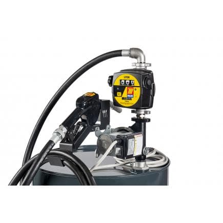 MECLUBE 090-5037-060 - Kit pompe électrique pour transfert de gazole " Barrel Jeu " 60 l / min 12V buse automatique avec Débitmètres