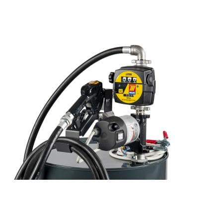 MECLUBE 090-5038-085 - Kit pompe électrique pour transfert de gazole "Barrel Jeu" 85 l/min 24V pistolet automatique avec Débitmètres