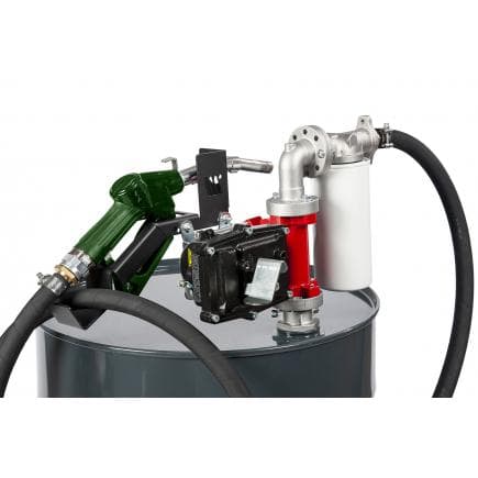 MECLUBE 090-5603-Y50 - Kit pompe électrique pour transfert d'essence "Jeu Benz" 50 l/min 12V buse automatique avec filre
