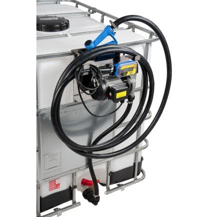 MECLUBE 097-5610-115 - Kit ibc avec pompe électrique pour AdBlue® 115V 40 l/min avec buse manuelle, adaptateur S60x6 et Débitmètres