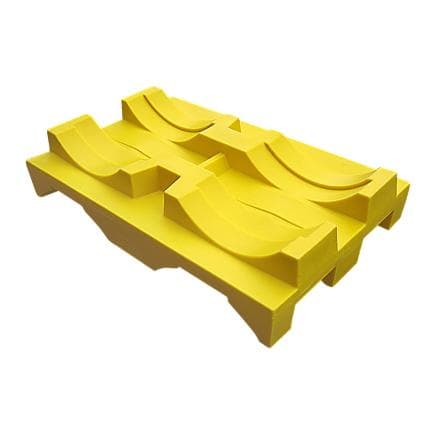 MECLUBE 023-1830-000 - Support horizontal en polyéthylène pour stocker 2 fûts de 180-220 l