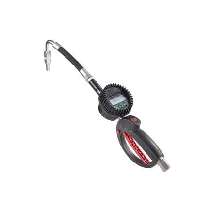 MECLUBE 024-1241-C00 - Pistolet digital pour l'huile avec extrémité flexible 105° valve de chute manuelle ø14mm certifiée mid