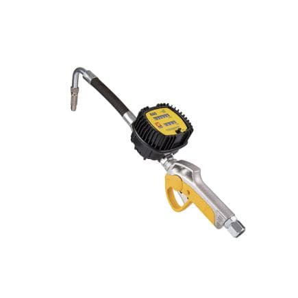 MECLUBE 024-1249-AG0 - Pistolet mécanique pour l'huile en gallons avec extrémité flexible 105° vanne manuelle goutte à goutte ø12 mm