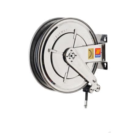 MECLUBE 070-2402-515 - Enrouleur de tuyau fixe aisi 304 inox fx-550 pour air-eau ø3/4" 15m