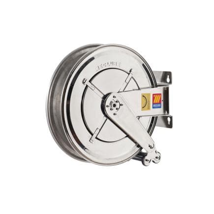 MECLUBE 070-2413-500 - Enrouleur de tuyau fixe aisi 304 inox fx-550 pour usage alimentaire 120°c 3/4" (sans tuyau)