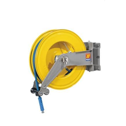 MECLUBE 071-1404-425 - Enrouleur de tuyau peint réglable s-550 pour eau 150°c ø1/2"