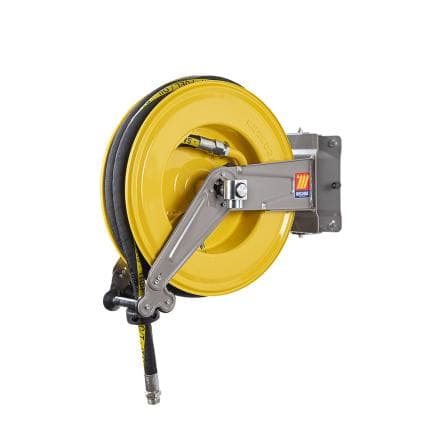 MECLUBE 071-1418-515 - Enrouleur de tuyau peint réglable s-550 pour essence ø3/4" -19x27 15m