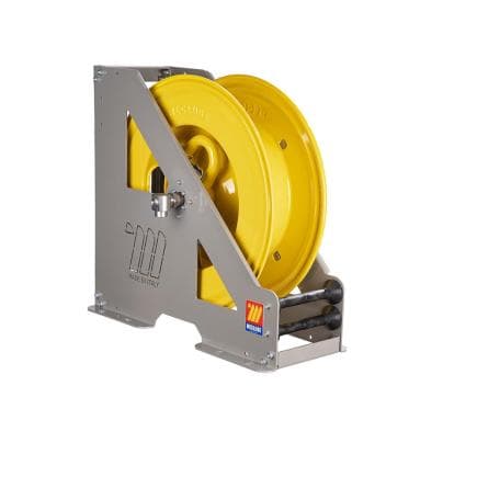 MECLUBE 073-1505-300 - Enrouleur de tuyau automatique hd-555 à usage intensif pour eau 150°c 3/8" (sans tuyau)