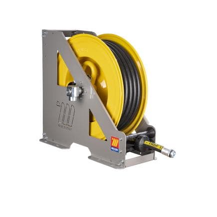 MECLUBE 073-1518-615 - Enrouleur de tuyau automatique à usage intensif hd-555 pour essence ø1"-25x35 15m