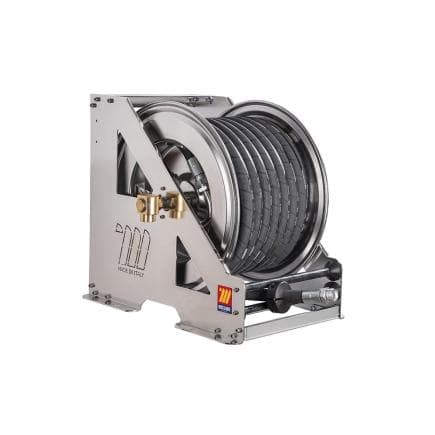 MECLUBE 073-2602-440 - Enrouleur de tuyau automatique en acier inoxydable aisi 304 à usage intensif série hdx-560 pour air-eau ø1/2"