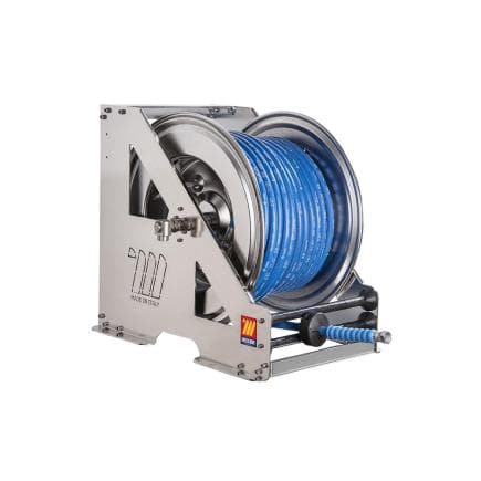 MECLUBE 073-2604-340 - Enrouleur de tuyau automatique en acier inoxydable aisi 304 à usage intensif série hdx-560 pour eau 150°c ø3/8"