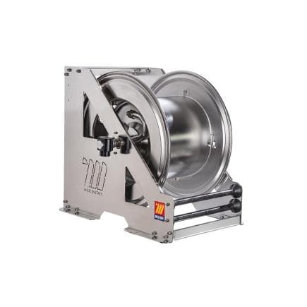 MECLUBE 073-2608-600 - Enrouleur de tuyau automatique en acier inoxydable aisi 304 à usage intensif série hdx-560 pour diesel 1" (sans tuyau)