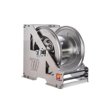 MECLUBE 073-2618-600 - Enrouleur de tuyau automatique en acier inoxydable aisi 304 à usage intensif série hdx-560 pour essence 1" (sans tuyau)