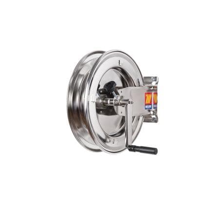 MECLUBE 077-2207-300 - Enrouleur manuel fixe en inox 304 fmx-400 pour graisse 3/8" (sans tuyau)