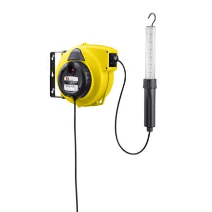 MECLUBE 078-3435-215 - Enrouleur de câble automatique sans transformateur avec lampe es-260l 15m