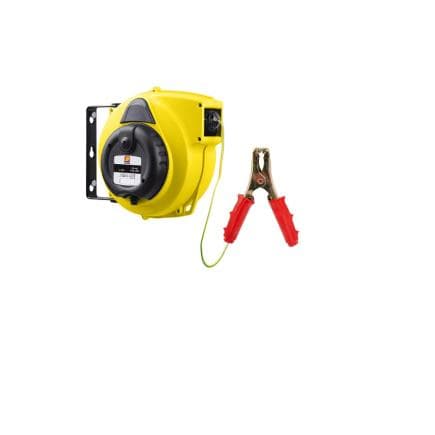 MECLUBE 078-3452-615 - Enrouleur automatique de câble de mise à la terre 1x6 15m avec pince 80a