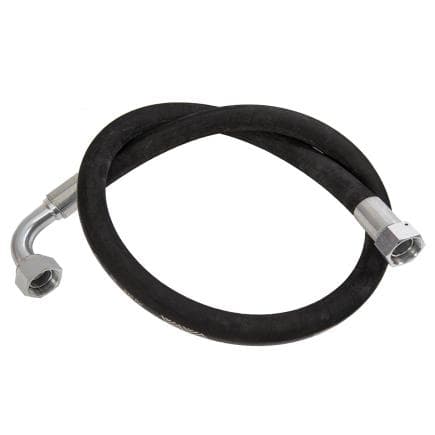 MECLUBE 906-0738-020 - Tuyau d'aspiration flexible noir 1sc 1.1/4" f - f 90° 1.1/2" 2,0m
