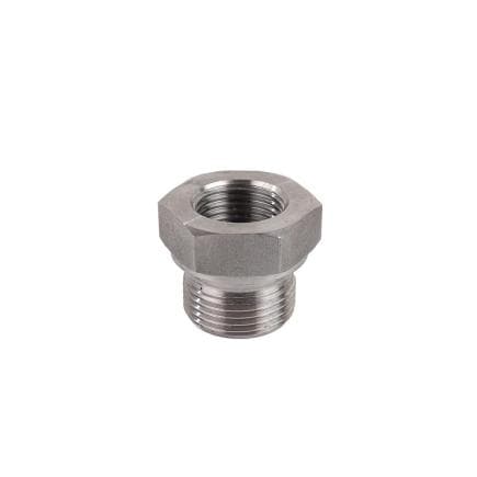 MECLUBE F96-1300-504 - Capuchon de réduction en acier inoxydable m 3/4" bsp -f 1/2" bsp