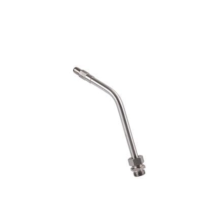 MECLUBE 024-1255-DX0 - Extrémité rigide 45° en acier inoxydable m 1/2" longueur 210mm valve anti-goutte automatique